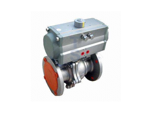 Pneumatic floating ball valve with hard seal