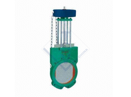 Sprocket Operated Slurry Valve